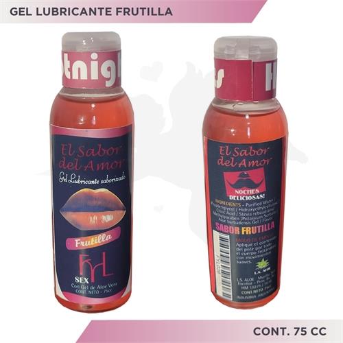 Gel sabor del amor frutilla 75cc